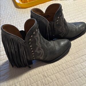 Studded Black Ankle Boots